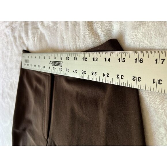 Pursuits Ltd Womens High Rise Wide-Leg Dress Pants Size 8 Brown Stretch New - Picture 6 of 8